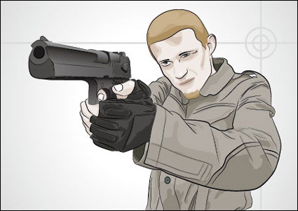Vector Bewaffneten