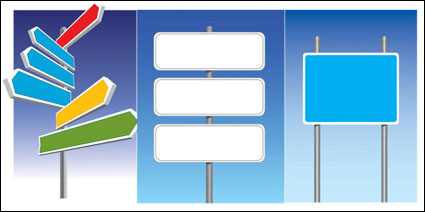Vector Straßenschilder