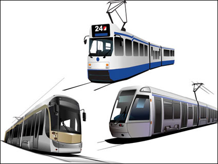 Vector Straßenbahn
