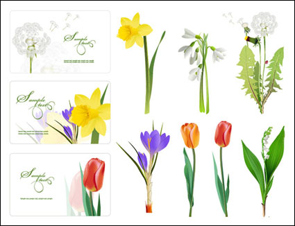 Einige Blumen Vector