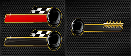 Racing Helm Vektor Material