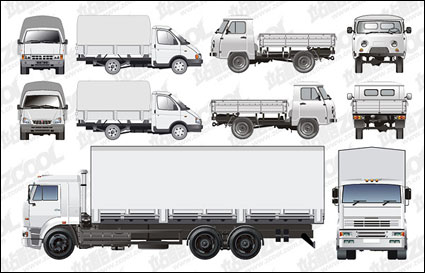 Vielzahl von LKW-Vector