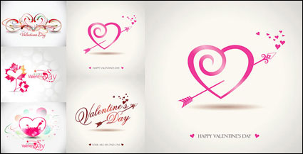 Romantische Valentinstag Vector Graphics