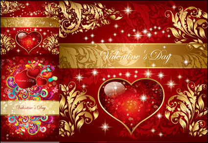 Valentinstag Muster Vektor
