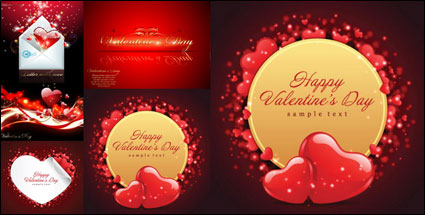 Valentinstag-Karten Vektor Material