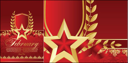 Red fnfzackigen Stern Bookmarks 01