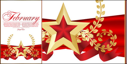 Red fnfzackigen Stern Bookmarks 02