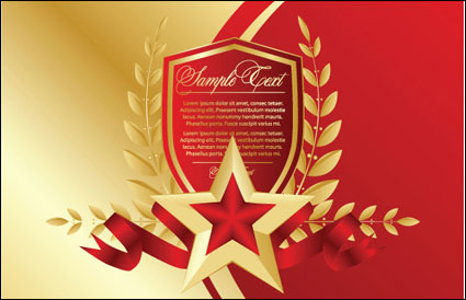 Red fnfzackigen Stern Bookmarks 03