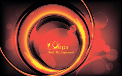 Flaming Sphere Hintergrund Vektor