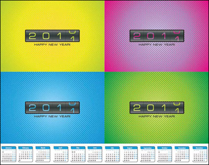 Blättern Kalender Karten Vektor