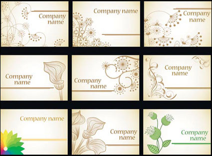 Simple Mode Blumen Vorlage Vektor Material