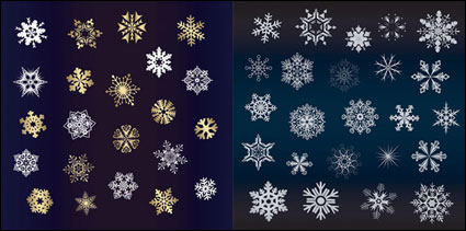 Eine Vielzahl von schönen Schnee Vector
