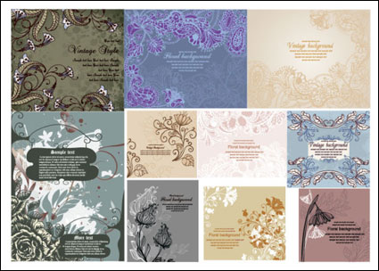 Vector Hintergrund Muster von Hand bemalt