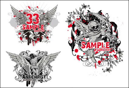T-Shirt-Muster Vektor Material