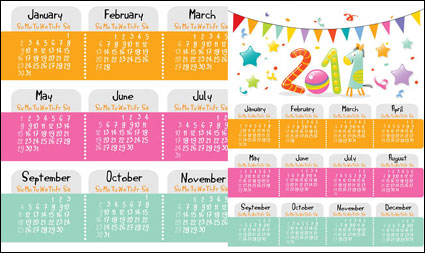 Cartoon Kalender 2011 Vector
