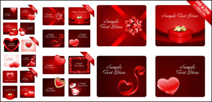 Valentinstag romantische Elemente - Vector
