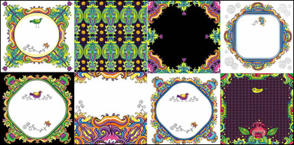 Farbe dekorativen Muster - Vector