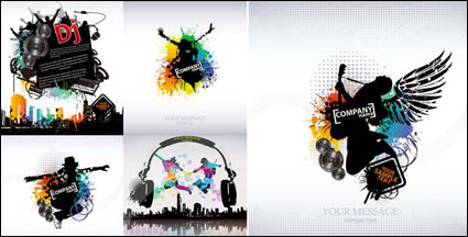 Tide Musik Vektor Poster