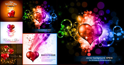 Love leuchten hell Vektor Material