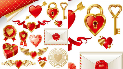 ++Golden Liebe Element Vektor Material++