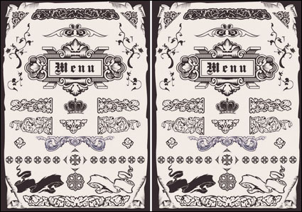 European-style-Men Muster Vektor Material