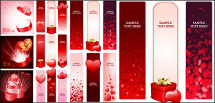 Praktische Valentine Element Vektor Material -1
