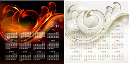 2011 Kalender Vorlage 01 - Vector
