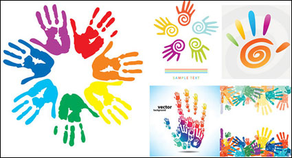Fingerprints Thema Vektor Material
