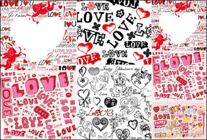 Super niedlichen Valentinstag Hintergrund Vector