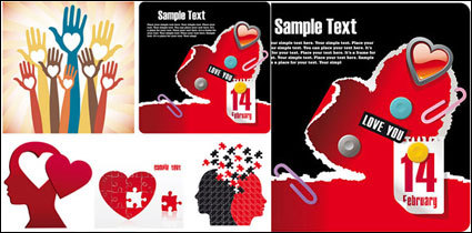 Valentinstag kreative Element Vektor Material