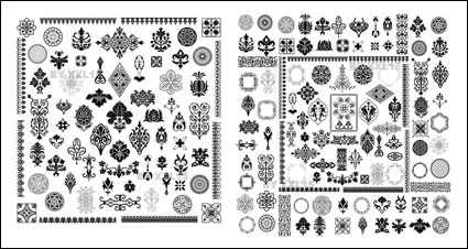Totem exquisite Muster Vektor Material