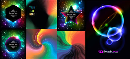 Halo brillante Farbeffekte - Vector