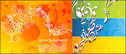 Vector musikalisches Thema