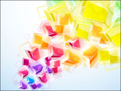 Dynamische brillante 3D-Stereo-Effekte Abbildung Vector -01