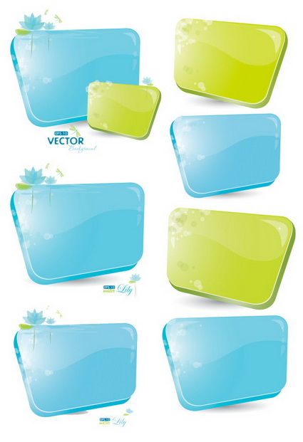 Feine dreidimensionale Icons - Vektor-Material