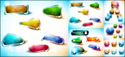 Bunte Dream Button Vector