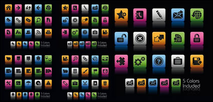 Schön und praktisch web icons - Vektor-Material