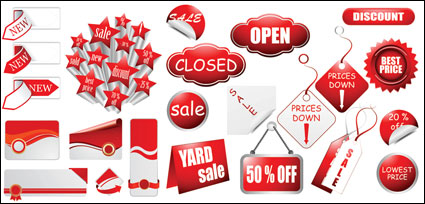 Discounter mit rotem Etikett