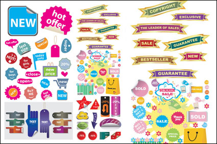 Dekorative Grafik Icon Shopping-Site