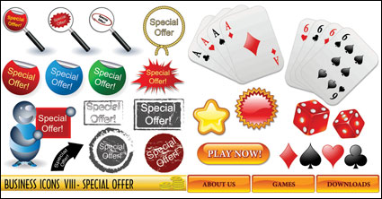 Poker, Wrfel, Lupe Vektor
