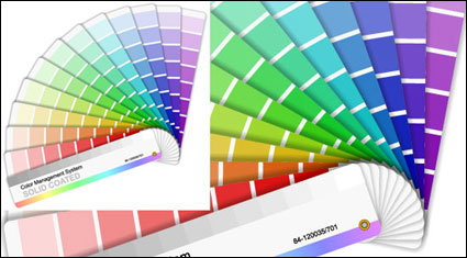 Vector Farbkarte Papier