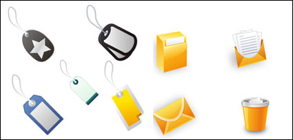 Office-Symbole und Etiketten - Vector