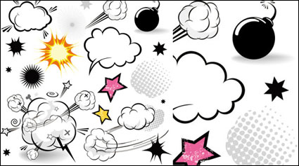 Cartoon-Stil Atompilz Schicht 01 - Vector