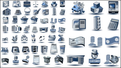 Blau-grau-Symbol - Vector