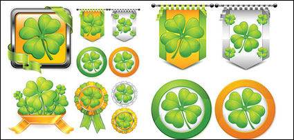 Clover Thema Textur Vektor Material