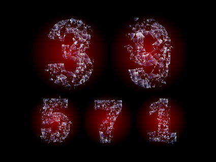 Zerbrochenes Glas Worte -2