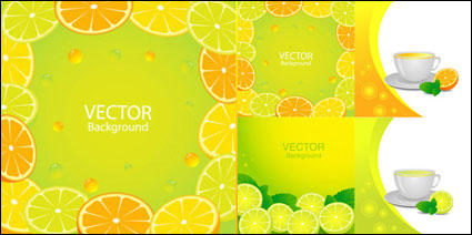 Köstliche Orangensaft Elemente - Vektor-Material