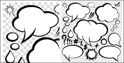 Comic-Stil Dialogfeld 03 - Vector
