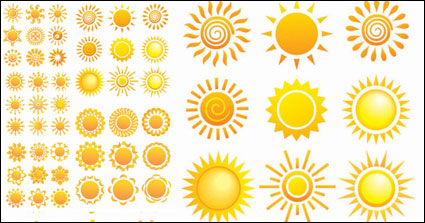 Vielzahl von Sonnenblumen Muster - Vector
