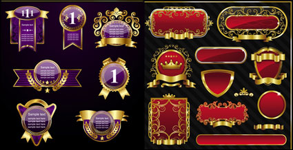 Hochwertige europäischen Labels - Vector